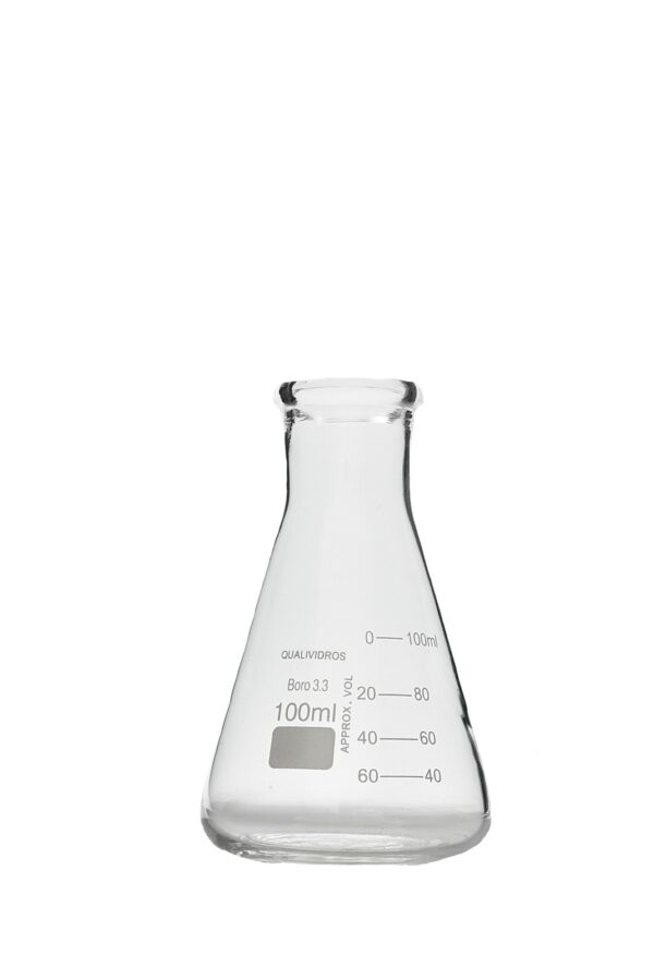 ERLENMEYER DE VIDRO 100 mL