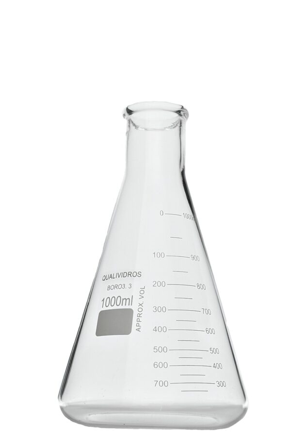 ERLENMEYER DE VIDRO 1000 mL